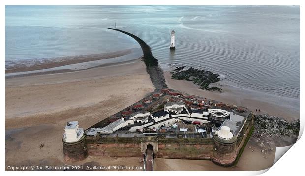 New Brighton Lighthouse  Print by Ian Fairbrother