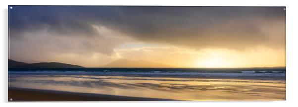 Luskentyre Sunset Panoramic Acrylic by Phil Durkin DPAGB BPE4