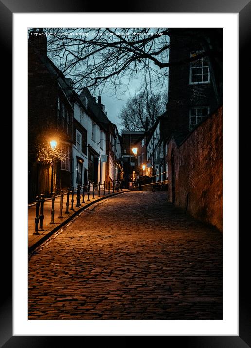Steep Hill Lincoln Framed Mounted Print by Steven Kirsop