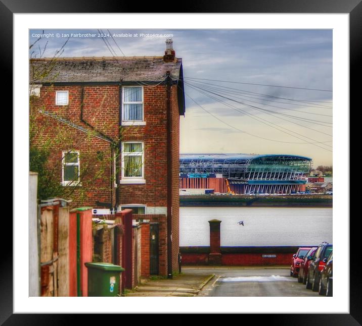 Everton Stadium  Framed Mounted Print by Ian Fairbrother