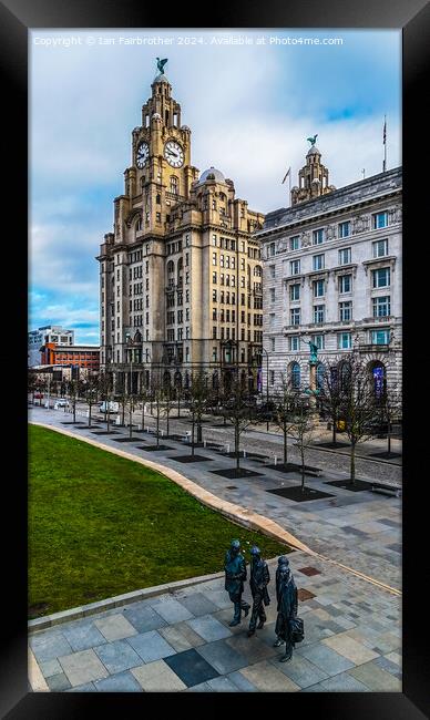 Liverpool Liver Building  Framed Print by Ian Fairbrother