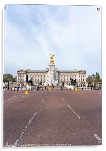 Buckingham Palace Acrylic by Benjamin Brewty