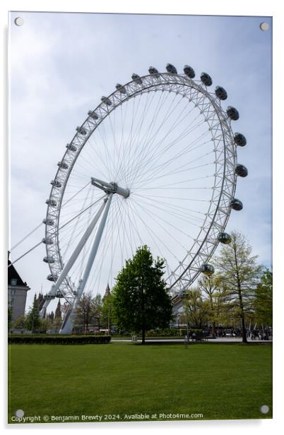 The London Eye Acrylic by Benjamin Brewty
