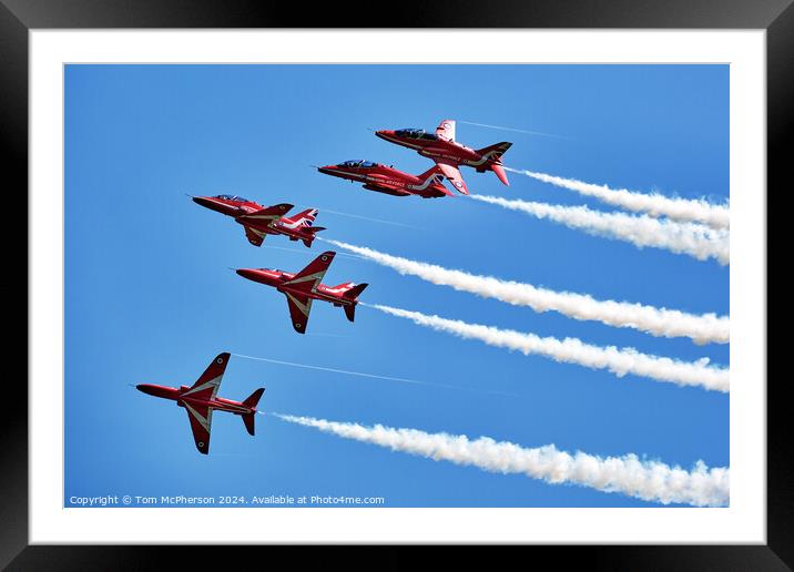 Red Arrows at Lossiemouth Framed Mounted Print by Tom McPherson