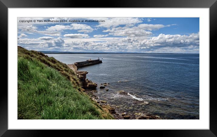 Burghead North Pier Framed Mounted Print by Tom McPherson