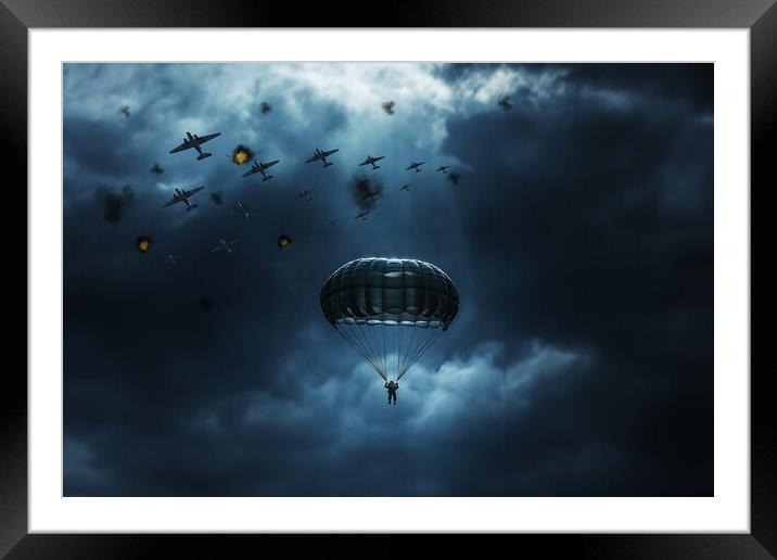 D-Day The Day of Days Framed Mounted Print by J Biggadike