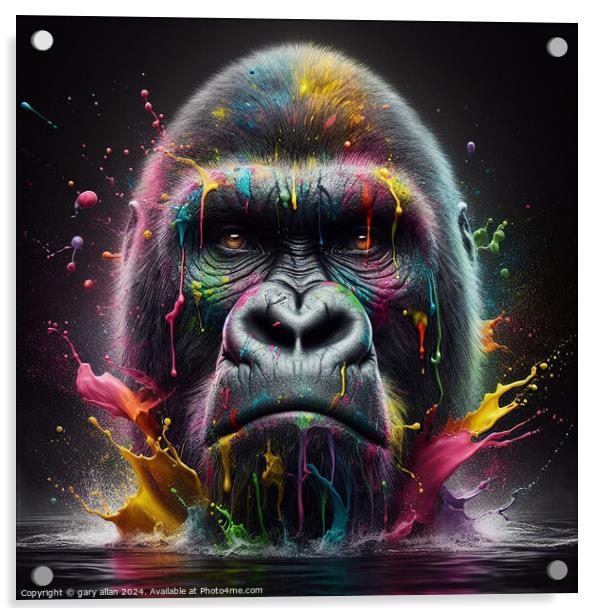  Gorilla Acrylic by gary allan