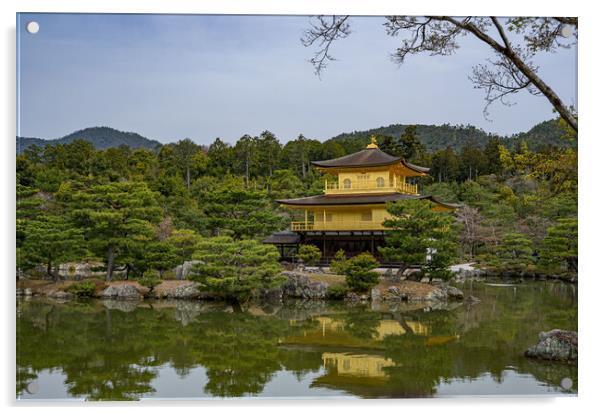 Kinkaku-ji Buddhist Zen Temple Acrylic by Rob Lucas