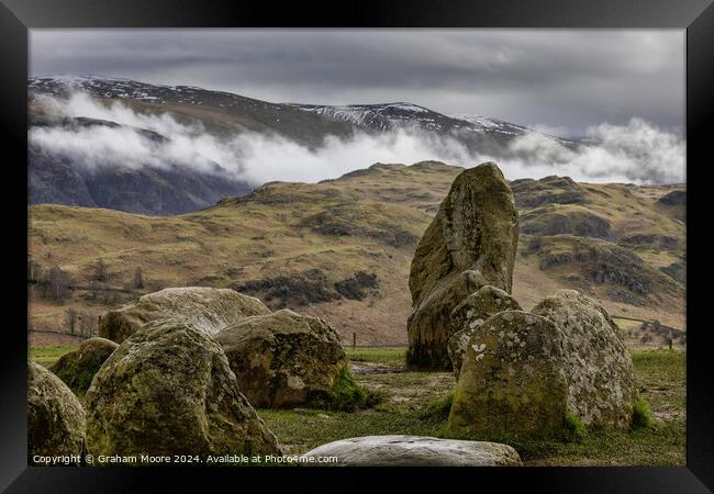 Castlerigg Low Rigg and Clough Head Framed Print by Graham Moore