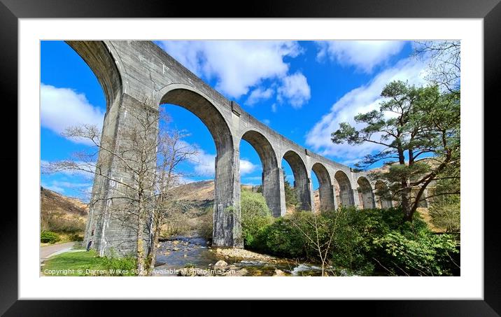 Glenfinnan Viaduct Bridge Framed Mounted Print by Darren Wilkes