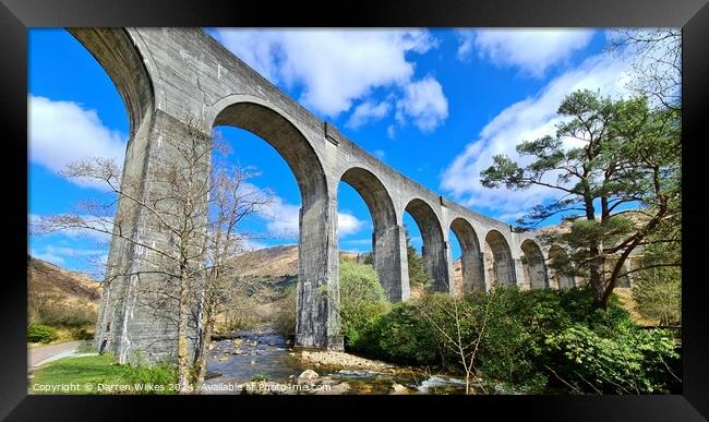 Glenfinnan Viaduct Bridge Framed Print by Darren Wilkes