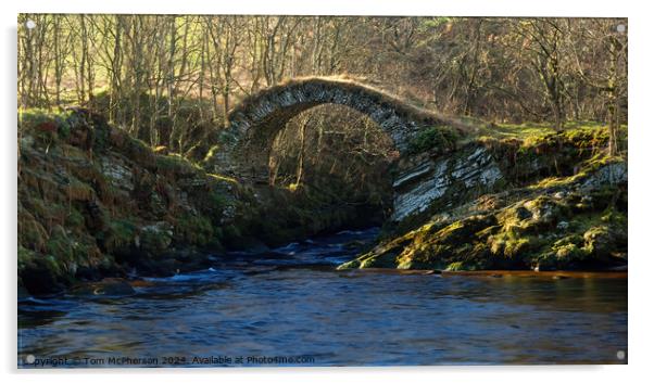 Old Bridge Of Livet, Bridgend Of Livet Acrylic by Tom McPherson