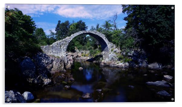 Old Packhorse Bridge Acrylic by Tom McPherson