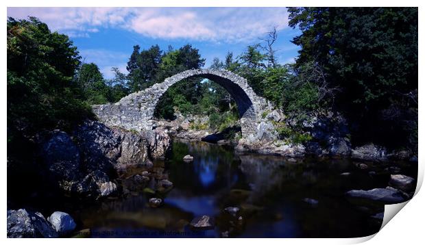 Old Packhorse Bridge Print by Tom McPherson