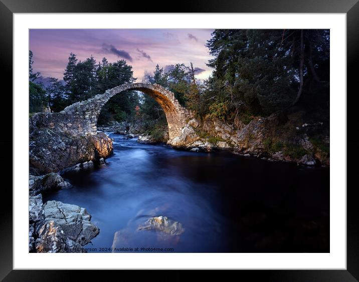 Old Packhorse Bridge Framed Mounted Print by Tom McPherson