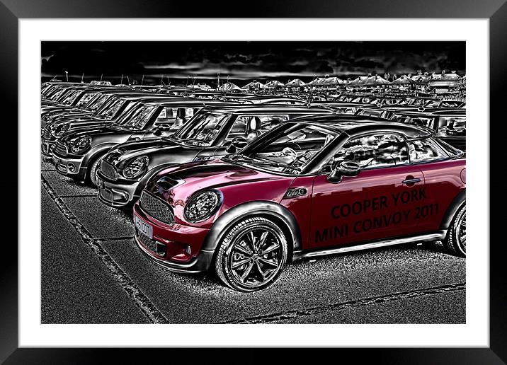mini cooper convoy Framed Mounted Print by Northeast Images