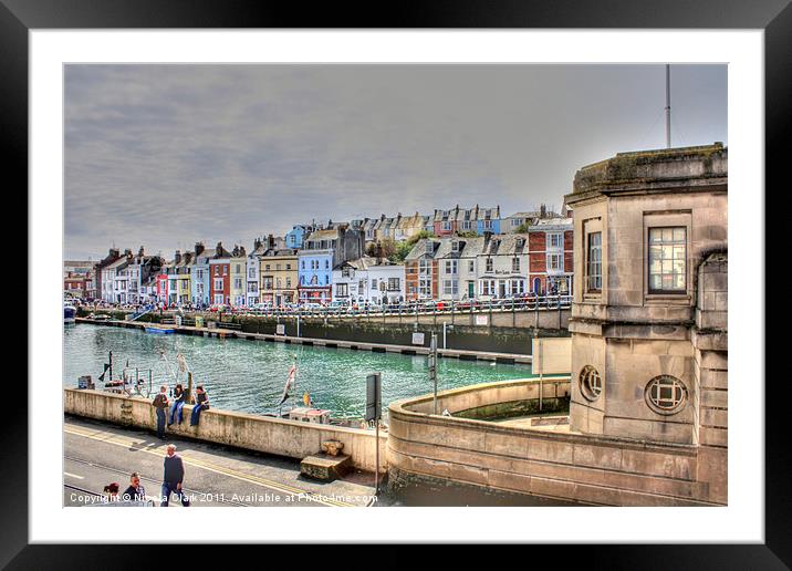 Weymouth Harbour Framed Mounted Print by Nicola Clark