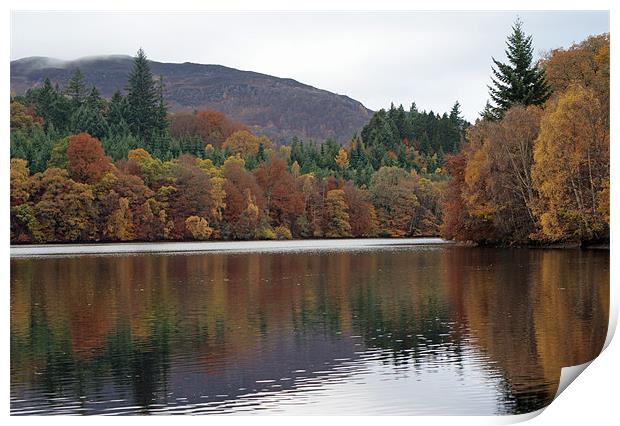 Autumn in Pitlochry Print by Phil Wareham