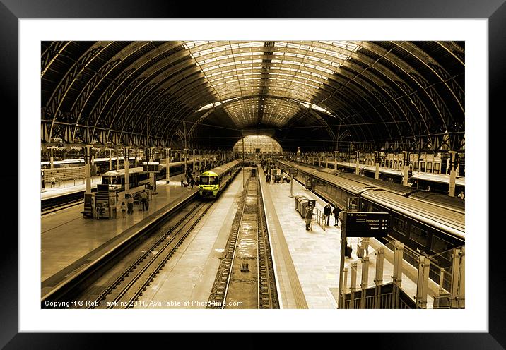 Paddington Station Framed Mounted Print by Rob Hawkins