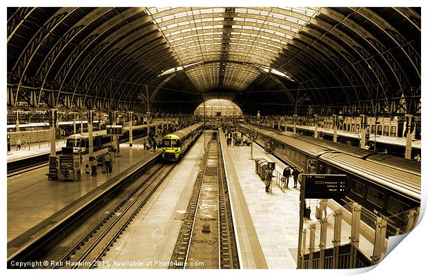 Paddington Station Print by Rob Hawkins