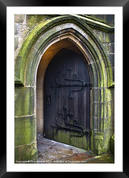 Open Church Door Framed Mounted Print by Jane McIlroy
