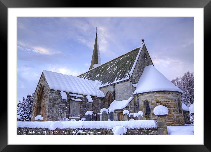 Borthwick Church Framed Mounted Print by Lynne Morris (Lswpp)