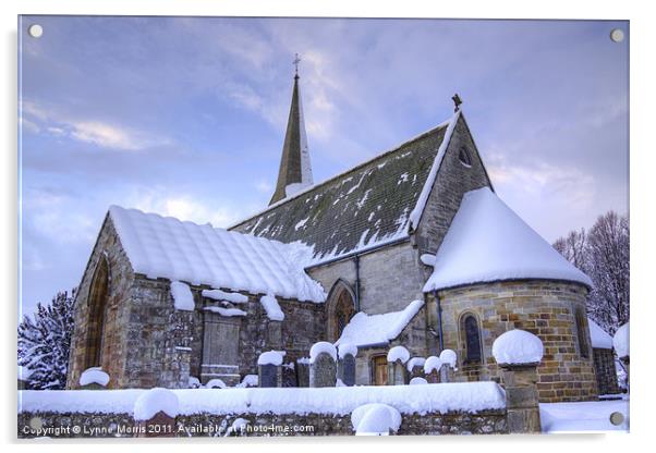 Borthwick Church Acrylic by Lynne Morris (Lswpp)