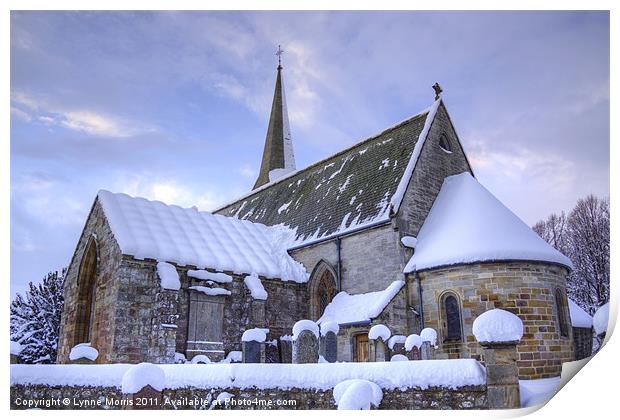 Borthwick Church Print by Lynne Morris (Lswpp)
