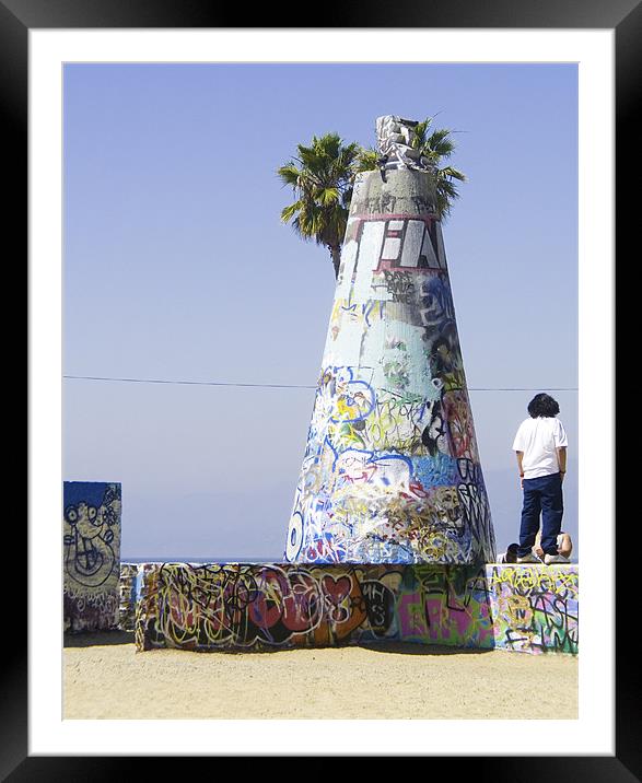 VENICE BEACH '' TOWER'' Framed Mounted Print by radoslav rundic