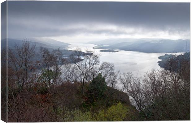 Kyles of Bute low cloud Canvas Print by Gary Eason