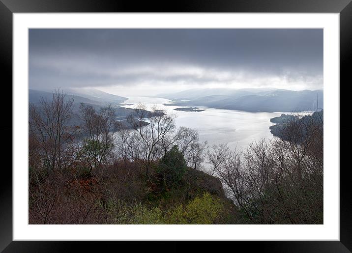 Kyles of Bute low cloud Framed Mounted Print by Gary Eason