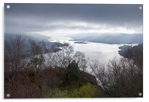 Kyles of Bute low cloud Acrylic by Gary Eason