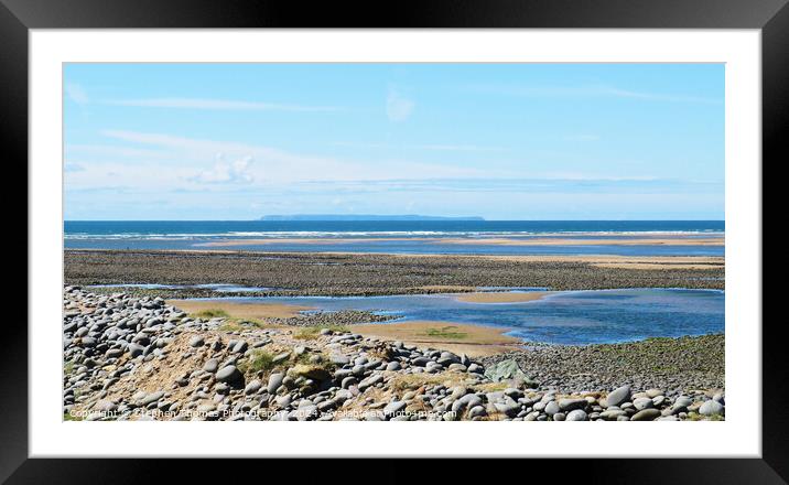 Lundy Island from Northam Burrows in North Devon Framed Mounted Print by Stephen Thomas Photography 