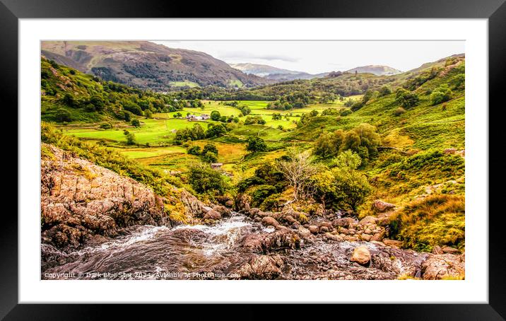 Sour Milk Ghyll in the Lake District Framed Mounted Print by Dark Blue Star