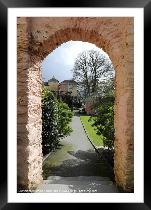 Portmerion Village in North Wales Framed Mounted Print by Joyce Nelson