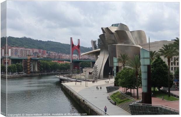 The Guggenheim Museum in Bilbao Canvas Print by Joyce Nelson