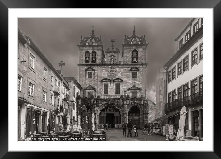 Braga Cathedral  Framed Mounted Print by Margaret Ryan