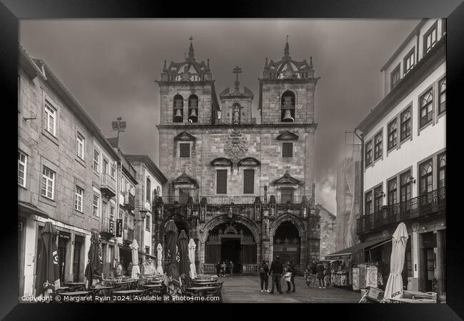 Braga Cathedral  Framed Print by Margaret Ryan
