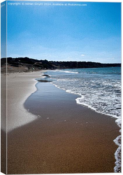 Lara beach, cyprus Canvas Print by Adrian Smyth