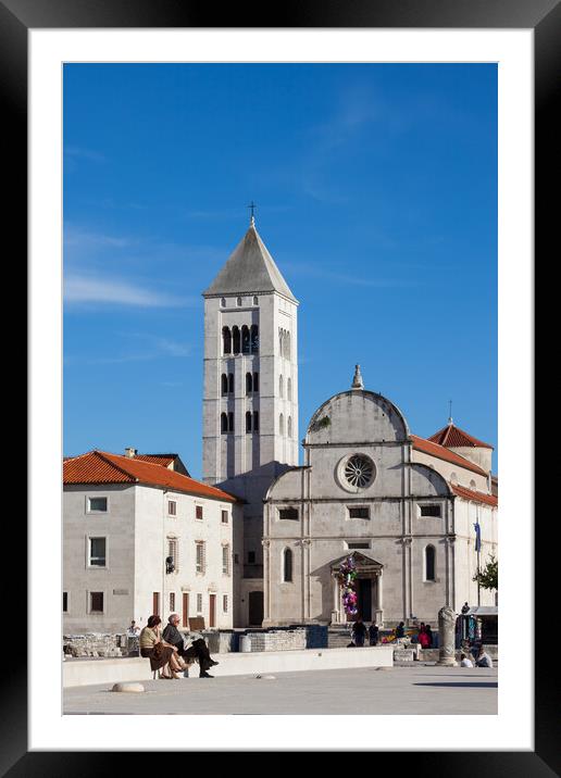 Church of St. Mary in the Old Town of Zadar Framed Mounted Print by Artur Bogacki