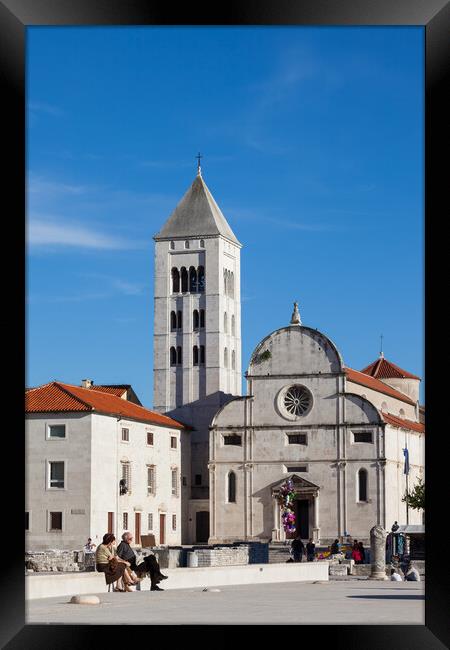 Church of St. Mary in the Old Town of Zadar Framed Print by Artur Bogacki