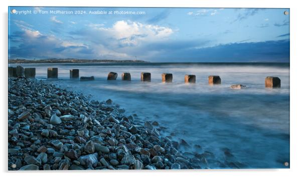 Lossiemouth Seascape Acrylic by Tom McPherson