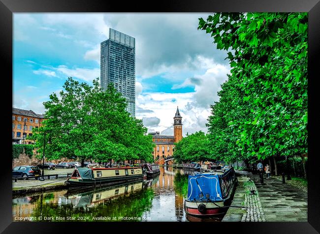 The Bridgewater Canal in Manchester Framed Print by Dark Blue Star