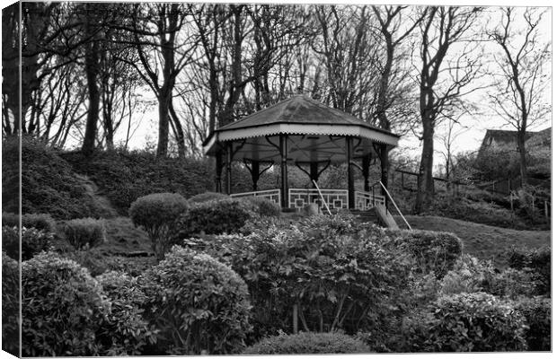 The Bandstand in Northumberland Park North Shields Canvas Print by Jim Jones