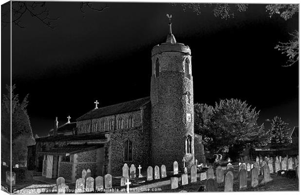 St Mary Long Stratton Canvas Print by Darren Burroughs