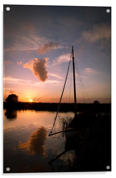 Last Sailing Acrylic by Simon Wrigglesworth