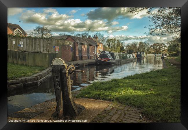 Penkridge Lock - Shropshire Union Canal Framed Print by Richard Perks