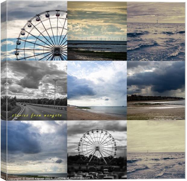 Collage of pictures from Margate  Canvas Print by Samit Kapoor