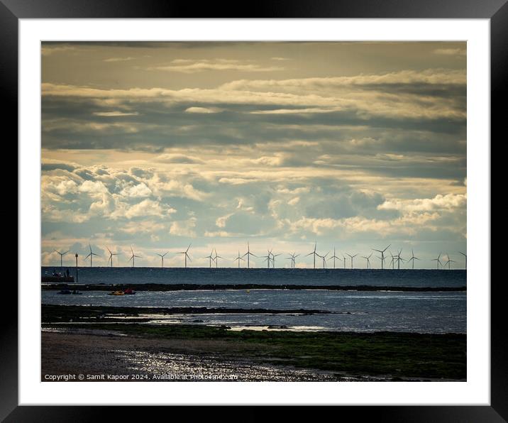 Windmills off Margate  Framed Mounted Print by Samit Kapoor
