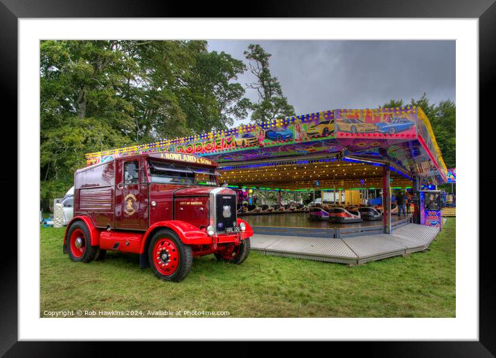 Dodgem Traction  Framed Mounted Print by Rob Hawkins